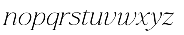 La Luxes Italic Font LOWERCASE
