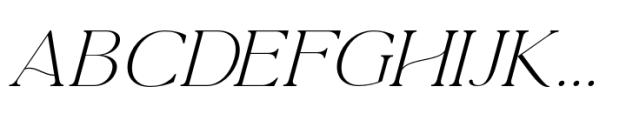 La Luxes Light Italic Font UPPERCASE
