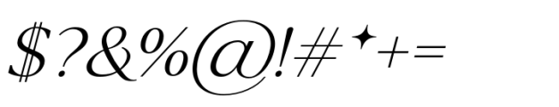 La Luxes Medium Italic Font OTHER CHARS
