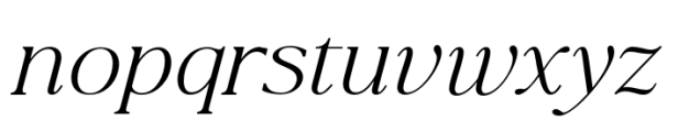 La Luxes Medium Italic Font LOWERCASE