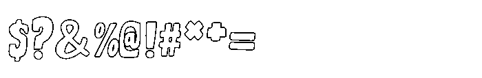 La Magie Du Rivage Gris Outline Font OTHER CHARS
