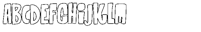 La Magie Du Rivage Gris Outline Font UPPERCASE