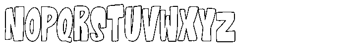 La Magie Du Rivage Gris Outline Font UPPERCASE