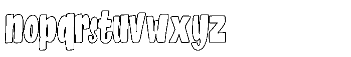 La Magie Du Rivage Gris Outline Font LOWERCASE