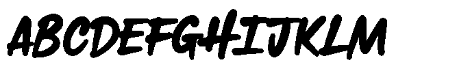 La Massima Three Font UPPERCASE