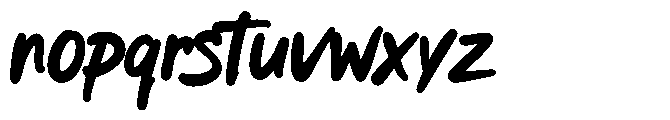 La Massima Two Font LOWERCASE