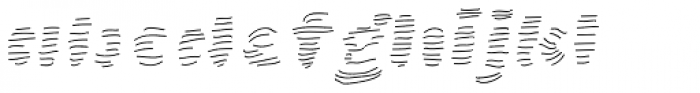 La Mona Pro Texture Hand Line Italic Font LOWERCASE