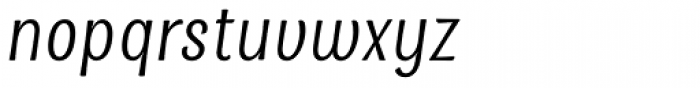 La Parisienne Sans Italic Font LOWERCASE