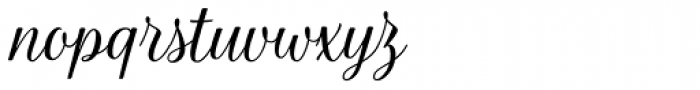 La Parisienne Script Regular Font LOWERCASE