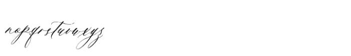 La Roche Script Font LOWERCASE