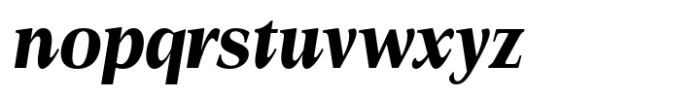 La Rochelle Black Condensed Italic Font LOWERCASE
