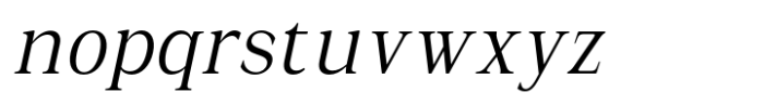 La Rochelle Condensed Slant Font LOWERCASE