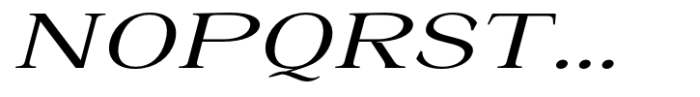 La Rochelle Expanded Italic Font UPPERCASE