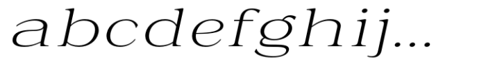 La Rochelle Extra Light Expanded Slant FONT