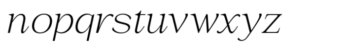 La Rochelle Extra Light Italic Font LOWERCASE