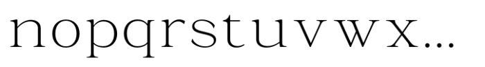 La Rochelle Extra Light Font LOWERCASE
