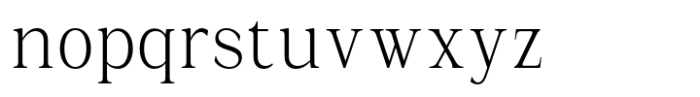 La Rochelle Light Condensed Font LOWERCASE