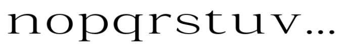 La Rochelle Light Expanded Font LOWERCASE