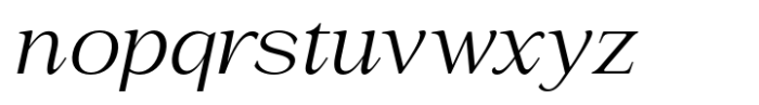 La Rochelle Light Italic Font LOWERCASE