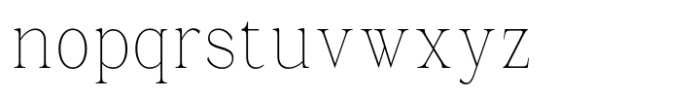 La Rochelle Thin Condensed Font LOWERCASE