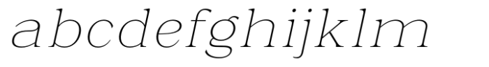 La Rochelle Thin Slant FONT