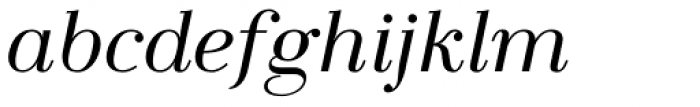 LaBodoni Demi Light Italic Font LOWERCASE