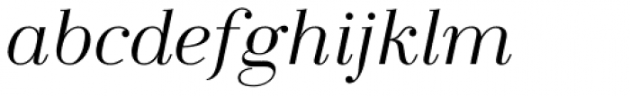 LaBodoni Light Italic Font LOWERCASE