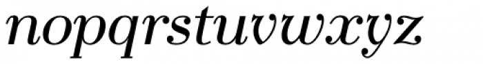 LaBodoni Plain Italic Font LOWERCASE
