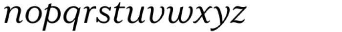 LaFarge Book Italic Font LOWERCASE