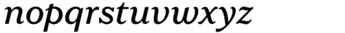 LaFarge Medium Italic Font LOWERCASE