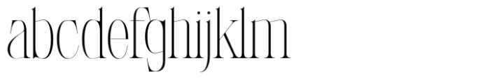 LaRuja Thin Font LOWERCASE