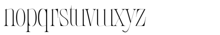 LaRuja Thin Font LOWERCASE