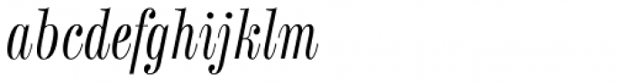 Labernia Condensed Light Italic Font LOWERCASE