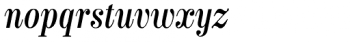 Labernia Condensed Regular Italic Font LOWERCASE