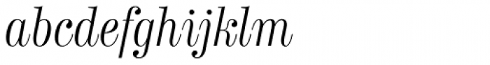 Labernia Light Italic Font LOWERCASE