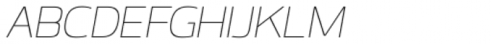 Labrador A Thin Italic Font UPPERCASE