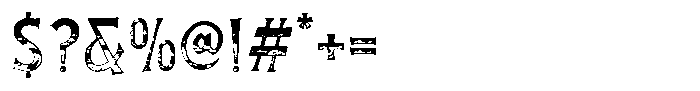 Labujack Texture Font OTHER CHARS
