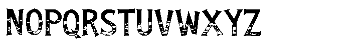 Labujack Texture Font UPPERCASE
