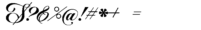 Lacheyard Script Font OTHER CHARS