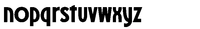 Lacore Font LOWERCASE