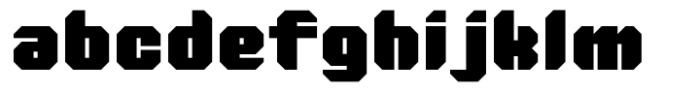 Lada Black01 Font LOWERCASE