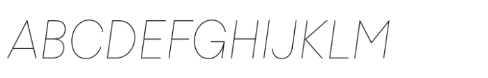 Lader Compact Thin Italic Font UPPERCASE