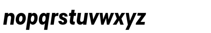 Lader Condensed Black Italic Font LOWERCASE