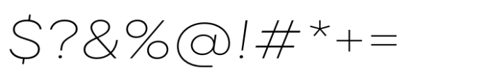 Lader Extended ExLight Italic Font OTHER CHARS