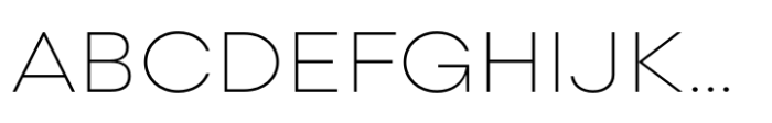 Lader Extended ExLight Font UPPERCASE