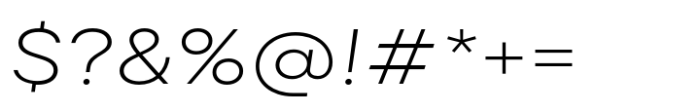 Lader Extended Light Italic Font OTHER CHARS