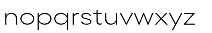 Lader Extended Light Font LOWERCASE
