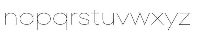 Lader Extended Thin Font LOWERCASE