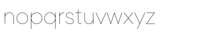 Lader Thin Font LOWERCASE