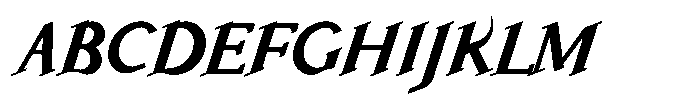 Laderas Bold Italic Font UPPERCASE